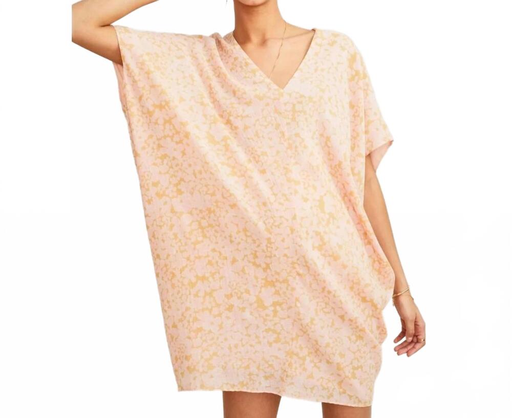NEW HATCH the slouch maternity dress in apricot